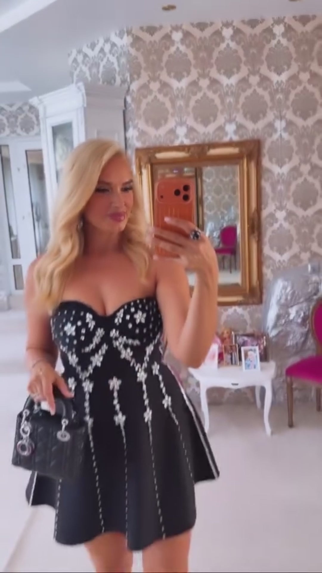 CRYSTELLE Luxury Mini Dress