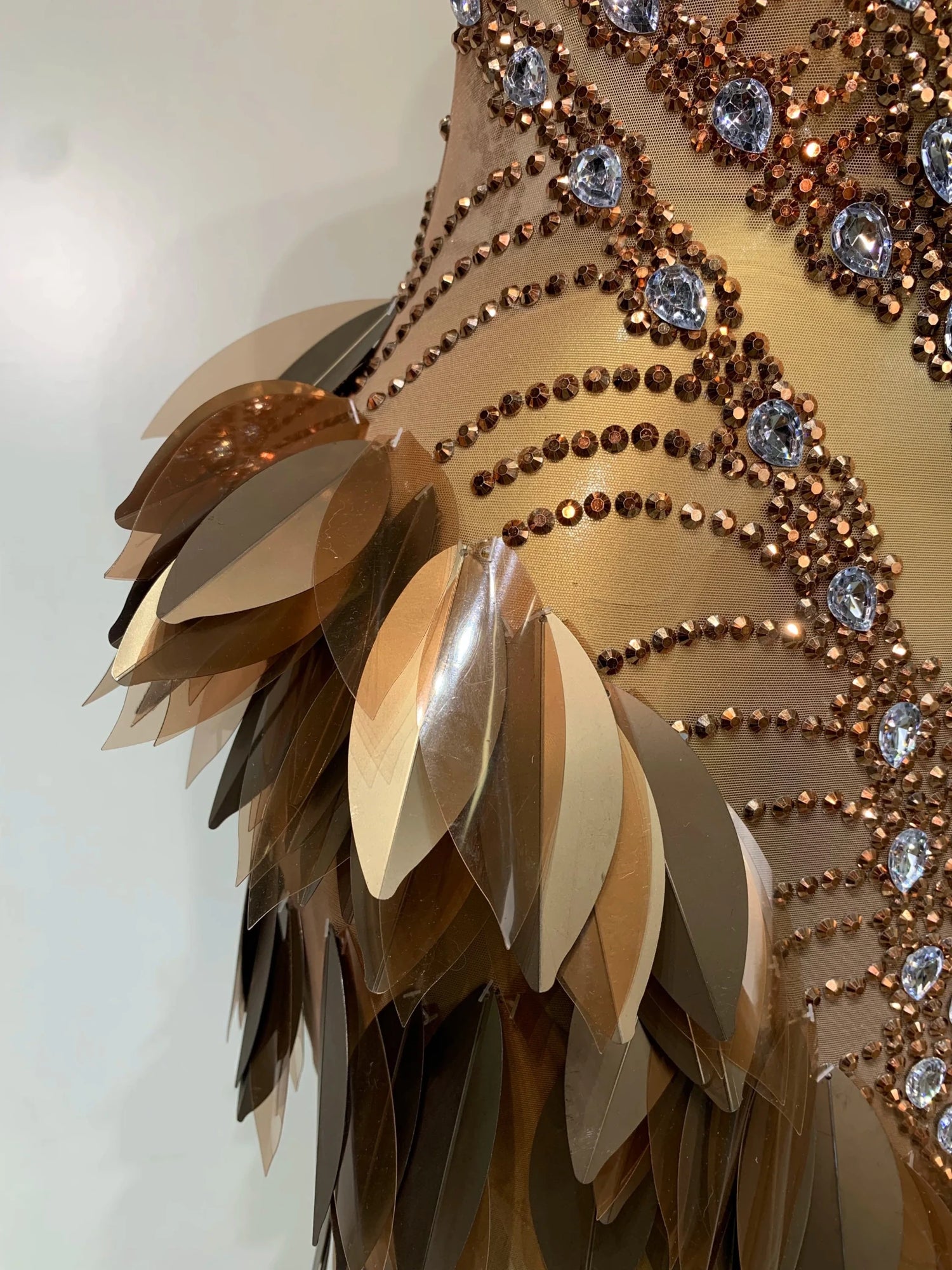 Queen Strapless Rhinestone Maxi Dress - Lu Di Lusso