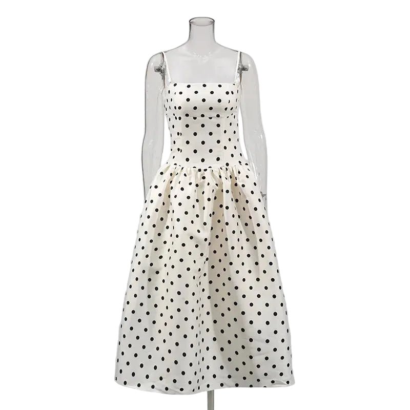 ROSABELLE Polka Dot Dress 🤍 - Lu Di Lusso