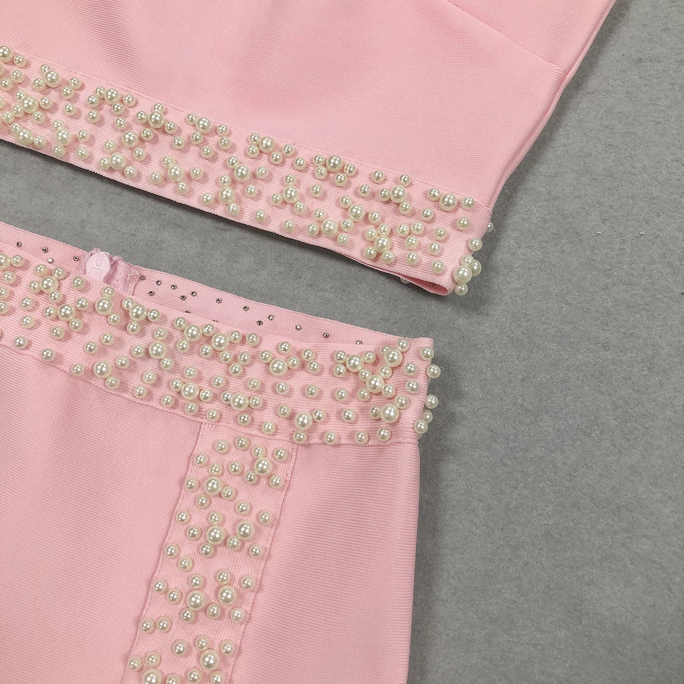 Rosé Luxe pink bandage 2 - piece set - Lu Di Lusso