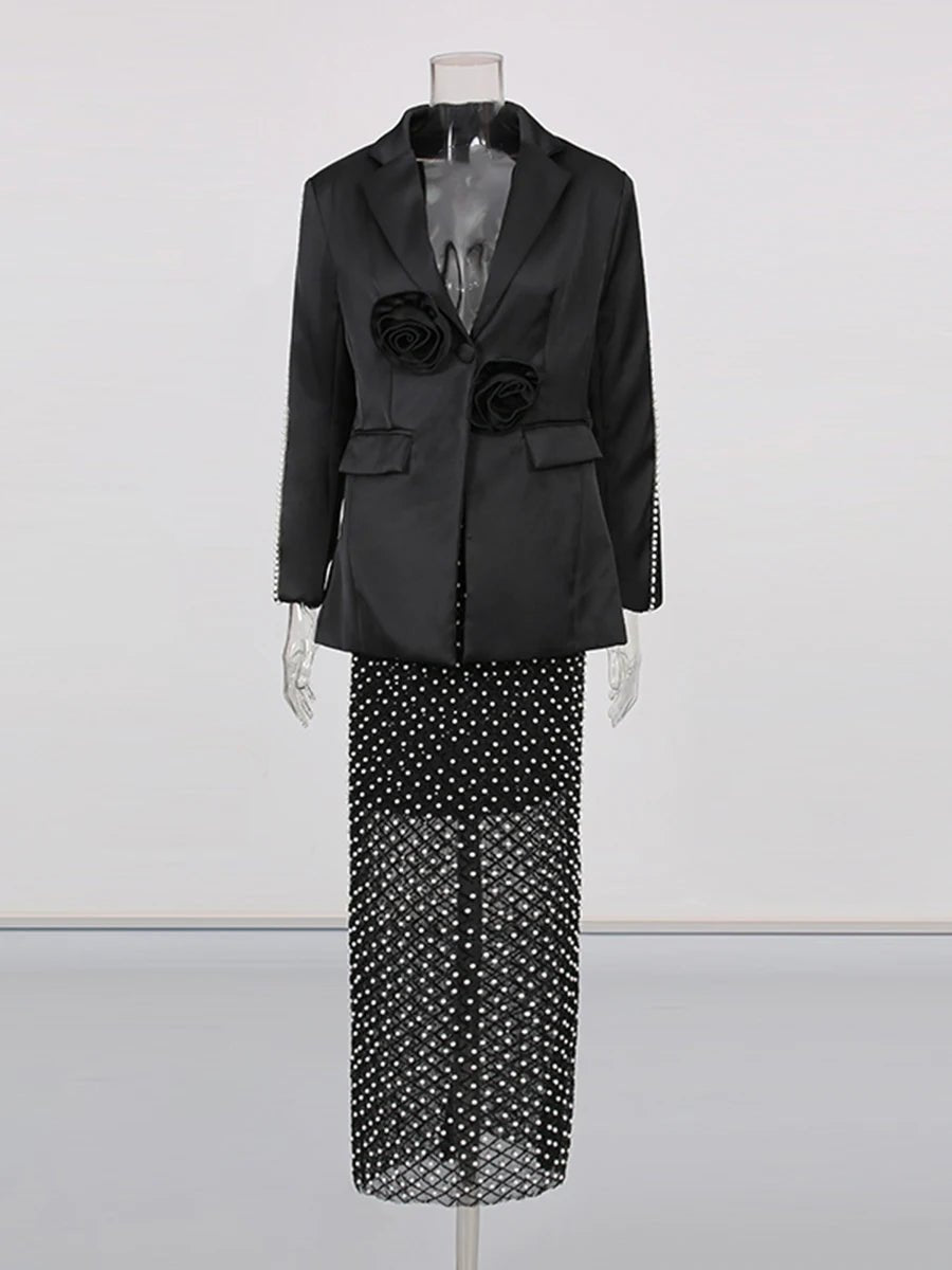 Santina Elegant Two - Piece Skirt Set - Lu Di Lusso