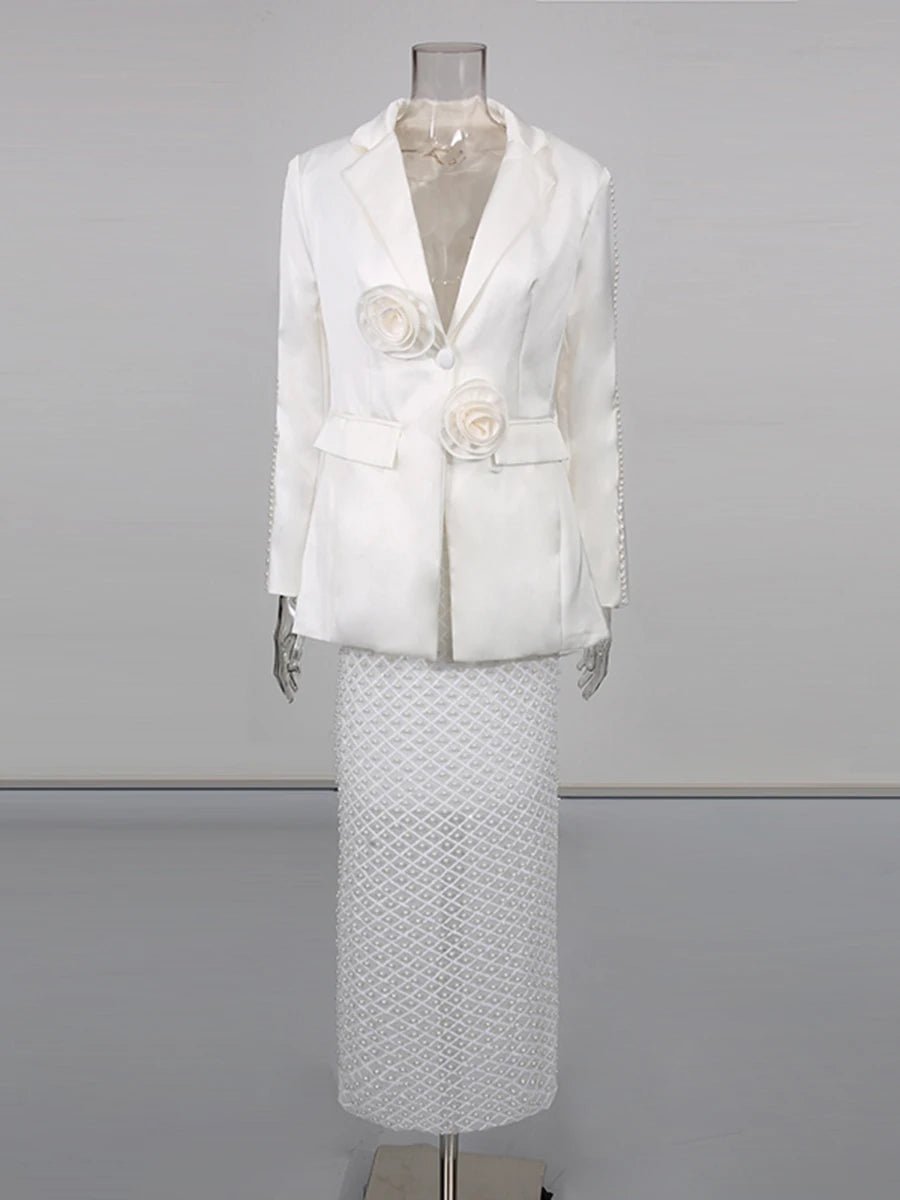 Santina Elegant Two - Piece Skirt Set - Lu Di Lusso