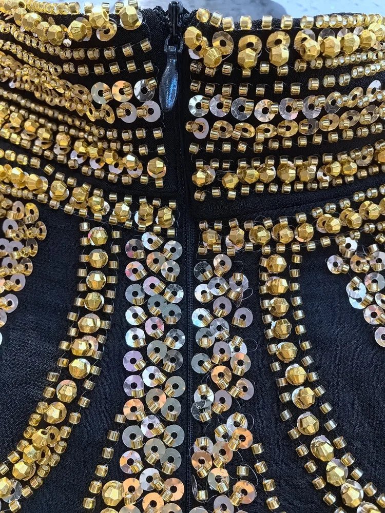 Selora Sequin Evening Dress - Lu Di Lusso