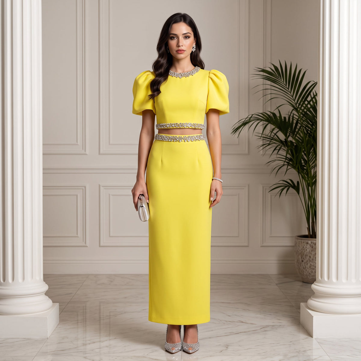 SOLÉRIA Diamond Skirt Set - Lu Di Lusso
