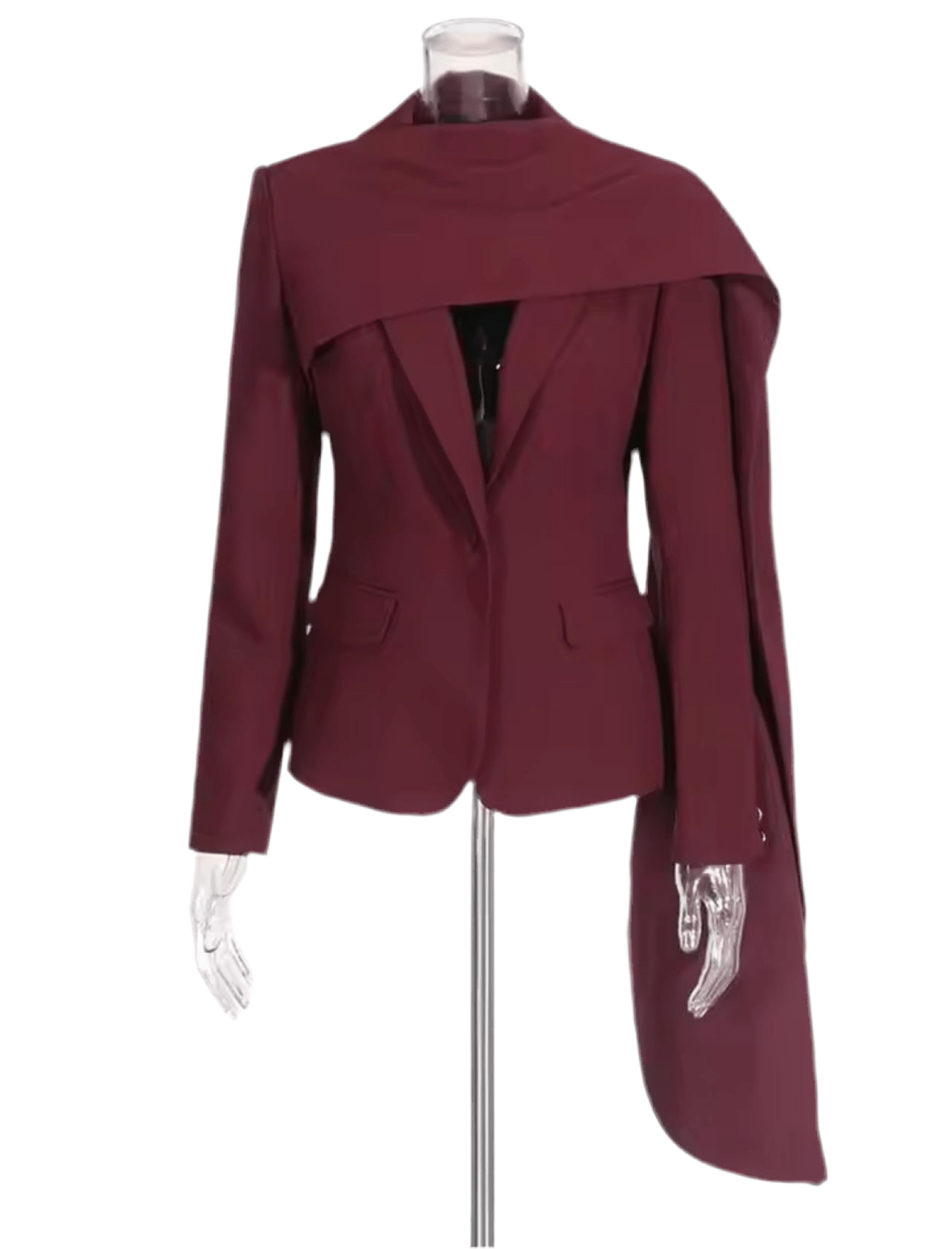 The Verona - a Long Sleeve Deep Blue Blazer - Lu Di Lusso