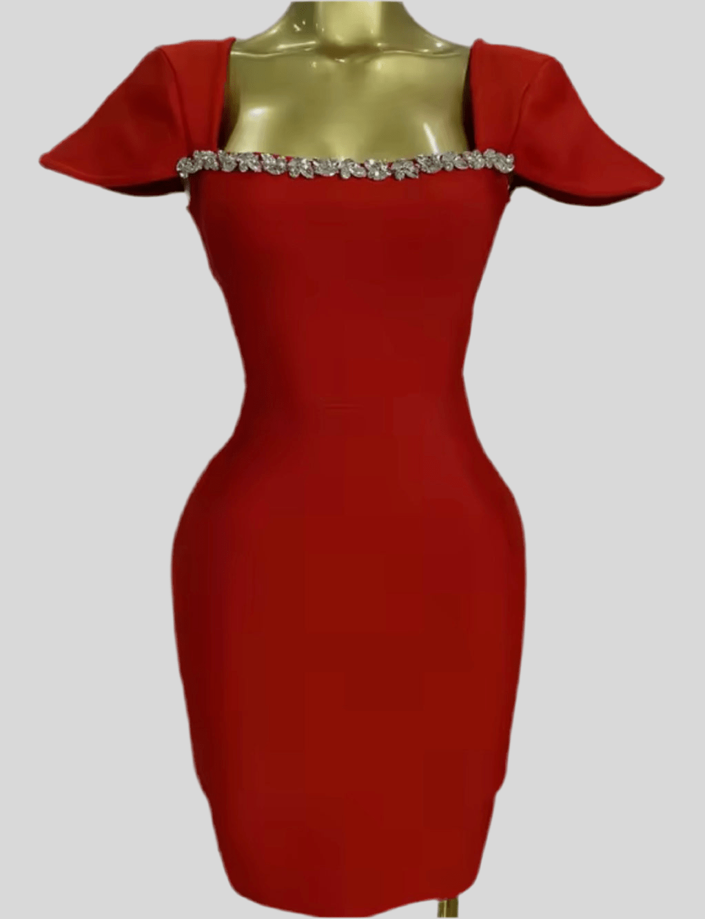 Valentia short sleeve Bandage Mini Dress - Lu Di Lusso