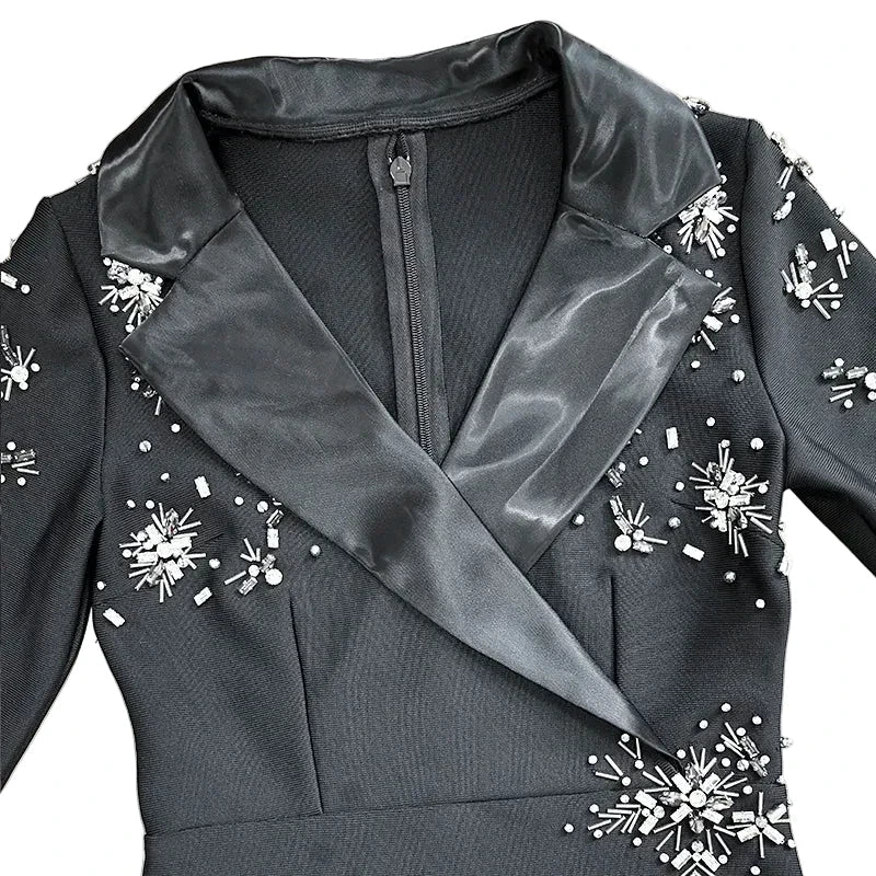 Zorba Black Bandage Dress - Lu Di Lusso