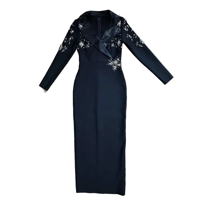 Zorba Black Bandage Dress - Lu Di Lusso